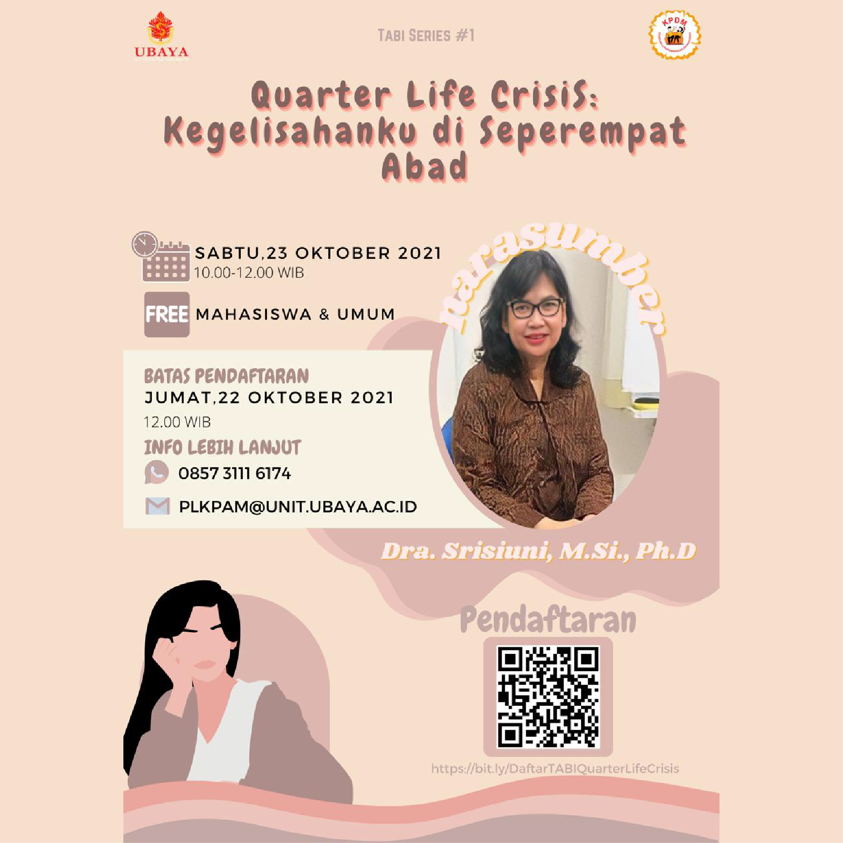 Webinar Quarter Life Crisis Kegelisahanku Di Seperempat Abad