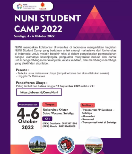 NUNI STUDENT CAMP 2022 – Direktorat Pengembangan Kemahasiswaan