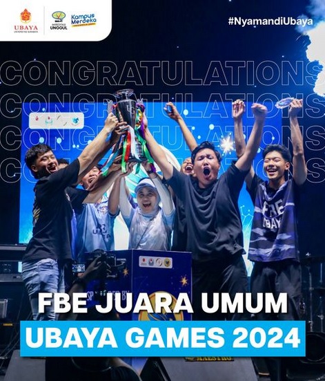 FBE Juara Umum Ubaya Games 2024 - Direktorat Pengembangan Kemahasiswaan